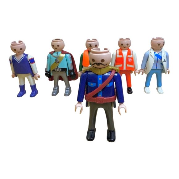Lot of 6 Vintage 1990s Playmobil Action Figures Miniature Toys - Picture 11 of 14